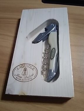 Laguiole Cream Handle Waiter’s Corkscrew with Stainless Accents